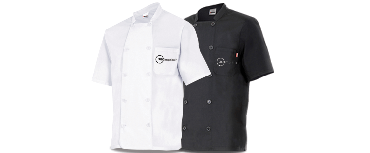 Chaqueta de Cocinero Manga Corta