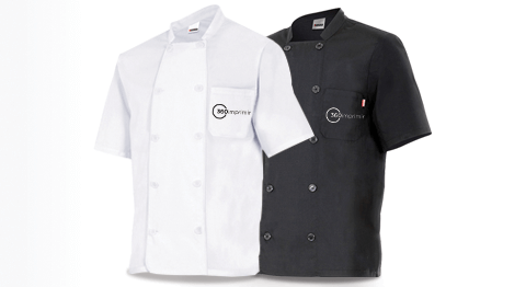Chaqueta de Cocinero Manga Corta