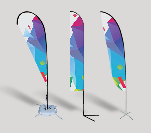 Devido ao tamanho, as Bandeiras Publicitárias transmitem de imediato a informação