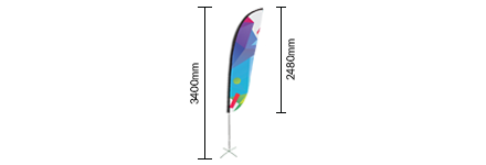 Média 3,4m (Formato Vela)