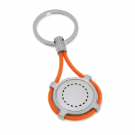 Chaveiro metal e silicone