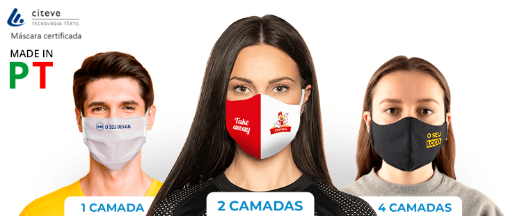 Máscaras Reutilizáveis Personalizadas