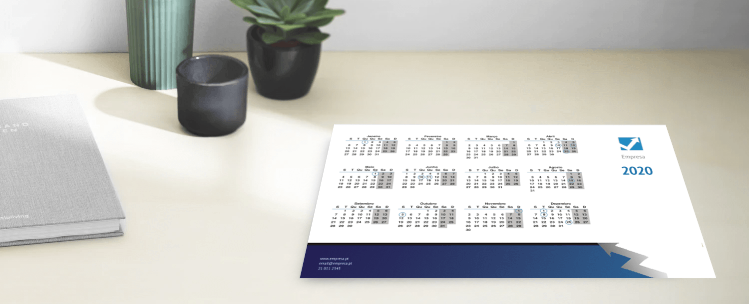 Calendário de Mesa