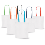 Ecobag com alças coloridas de TNT