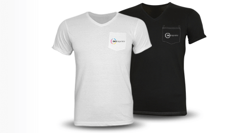 T-shirt V-Neck Homem