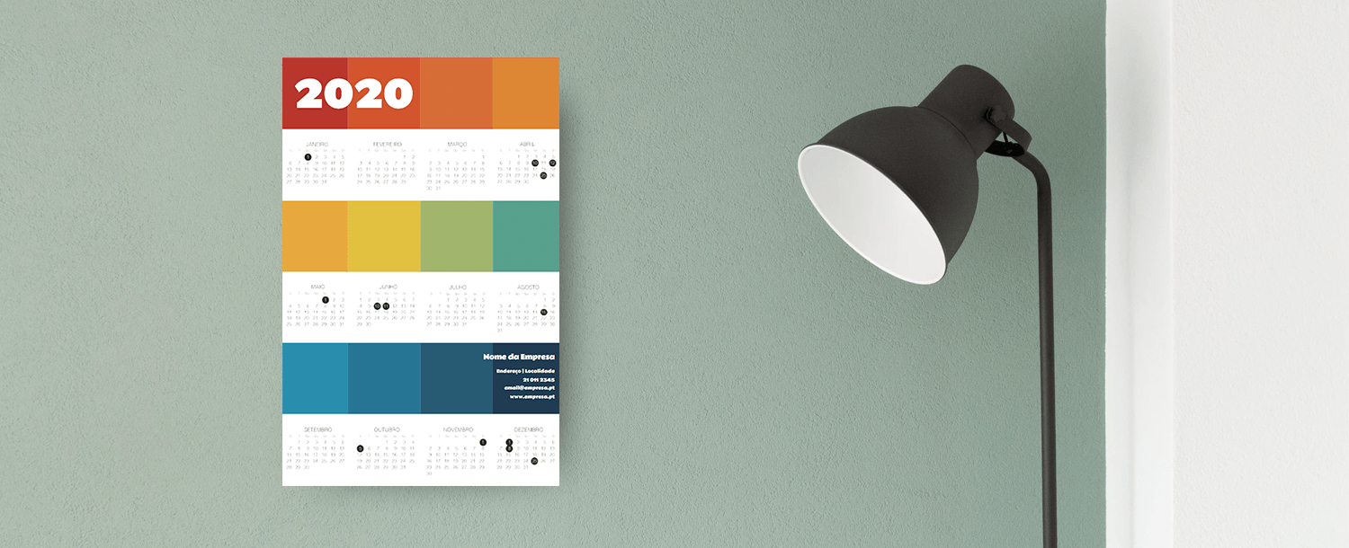 Calendários de parede