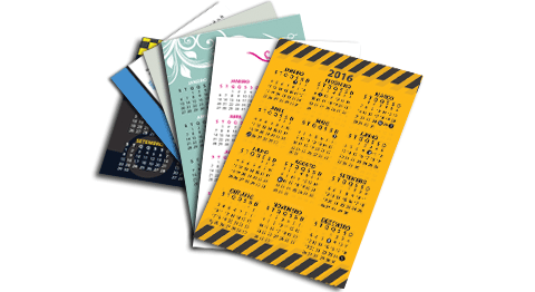 Calendário de bolso