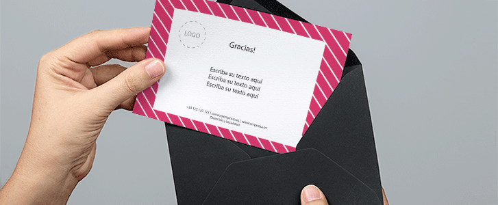 Tarjetas de Agradecimiento