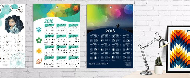 Calendários de parede